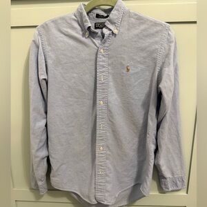 Ralph Lauren Women's Casual Light Blue Button Down Shirt